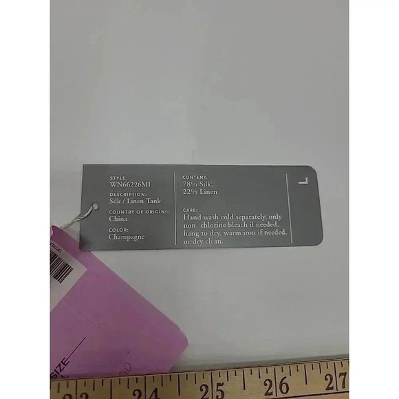 Nordstrom Silk Linen Shirt and Tank Women's Large New with Tags - Picture 9 of 9